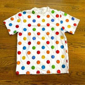 Miley Cyrus x Converse “Pride” Shirt Rainbow Polka Dots Sparkles Size Medium